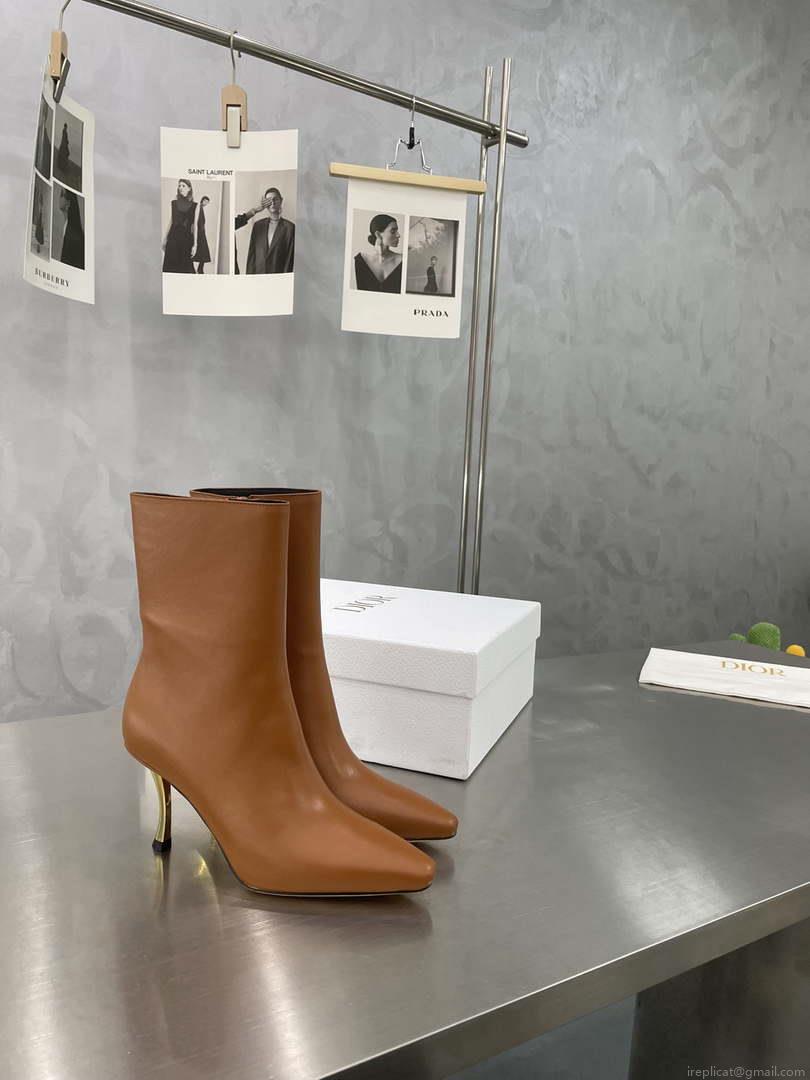 Dior Women’s Shoes – D-Fame Heeled Angle Boot – KCI806VVV_S900 – # 192878