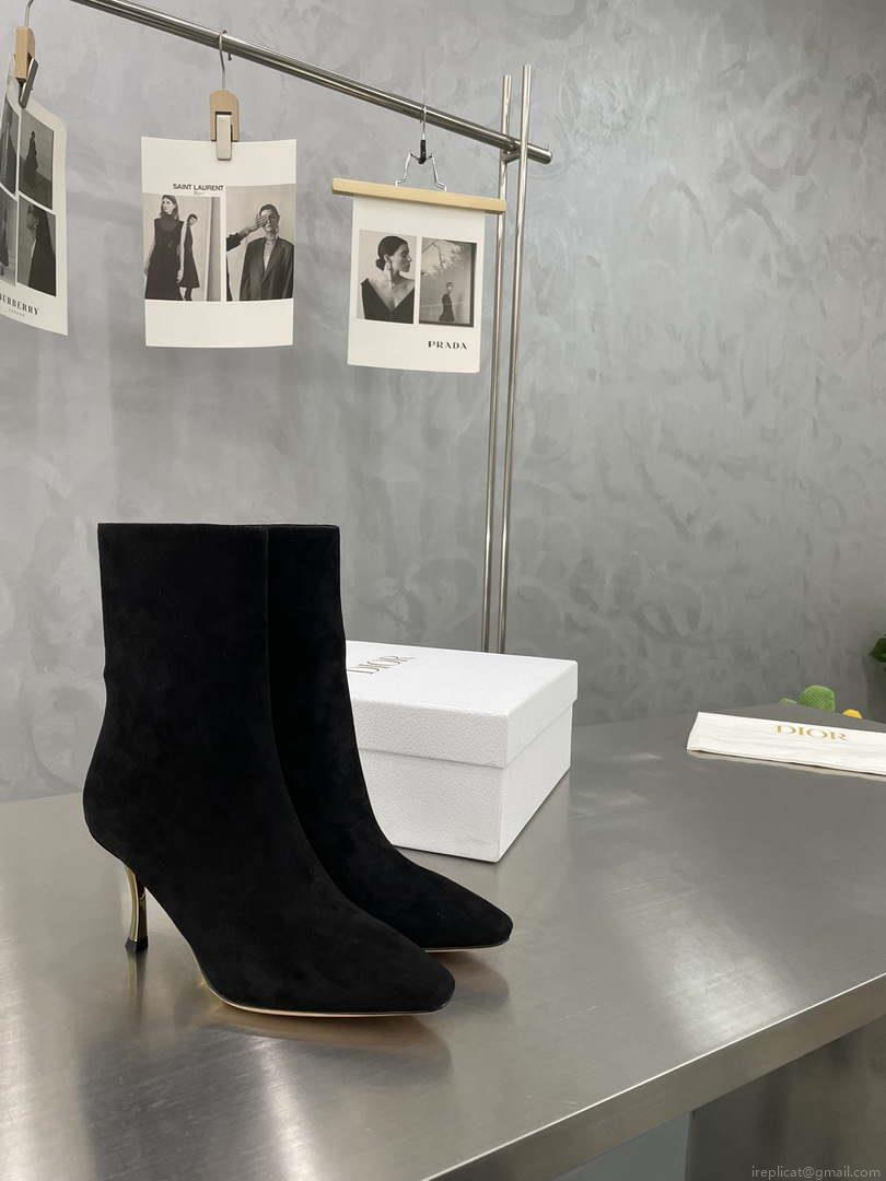 Dior Women’s Shoes – D-Fame Heeled Angle Boot – KCI806VVV_S900 – # 192879