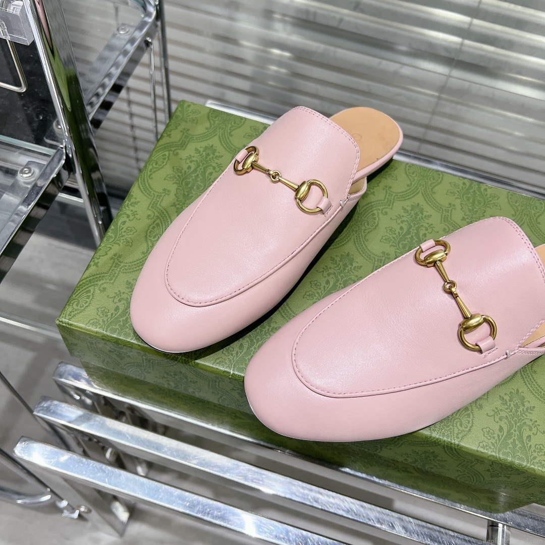 Gucci 423513 Women’s Princetown Leather Slipper G53192