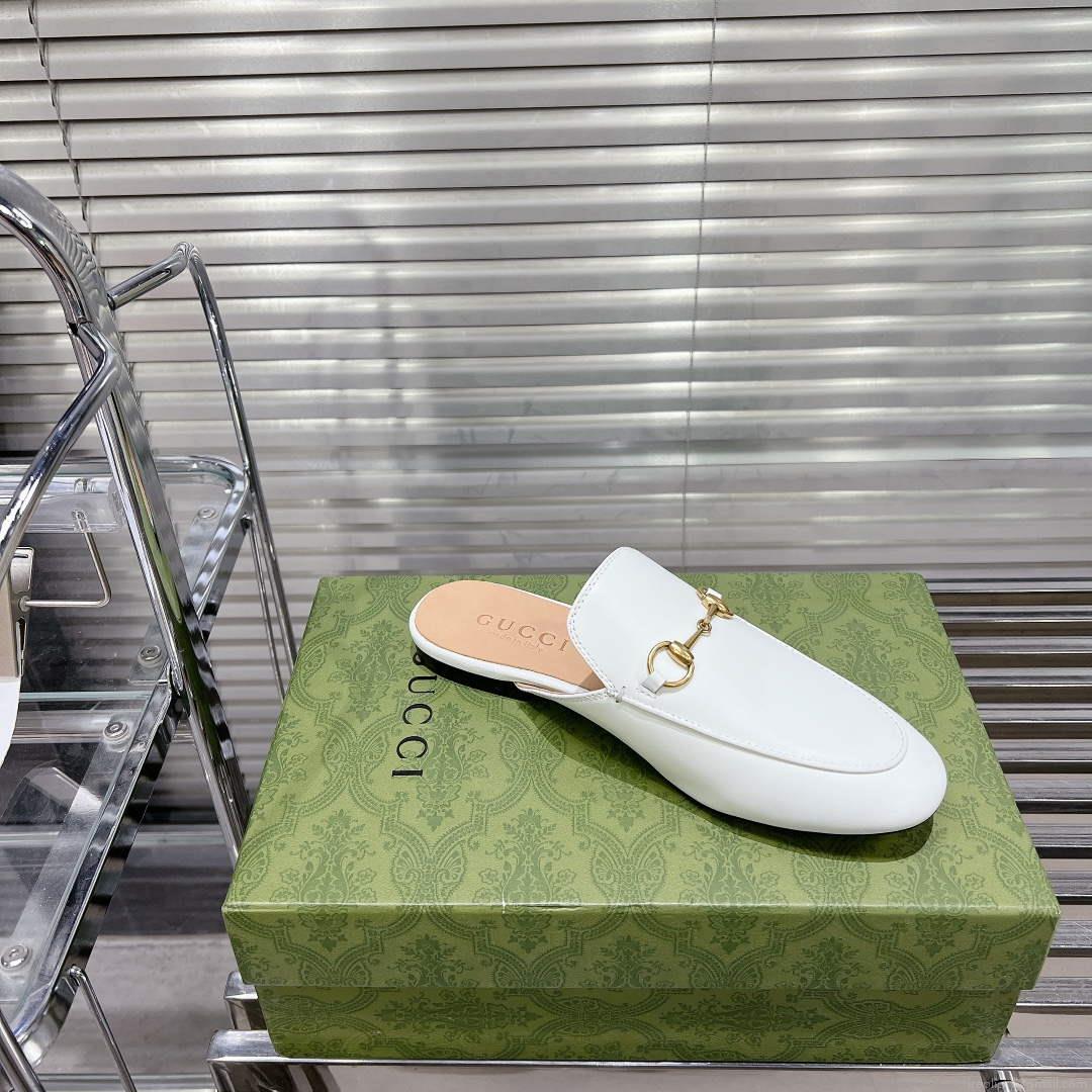 Gucci 423513 Women’s Princetown Leather Slipper G53193