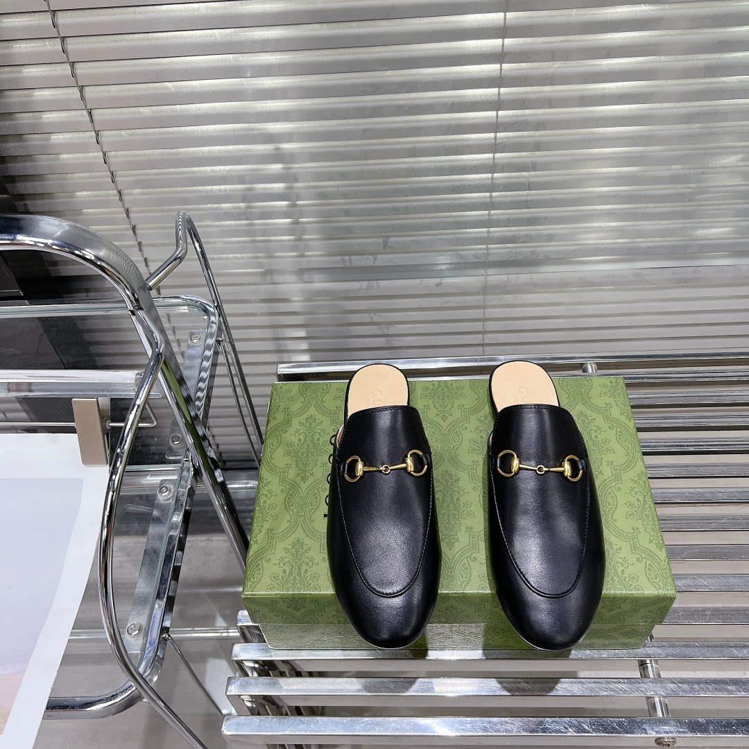 Gucci 423513 Women’s Princetown Leather Slipper G53194