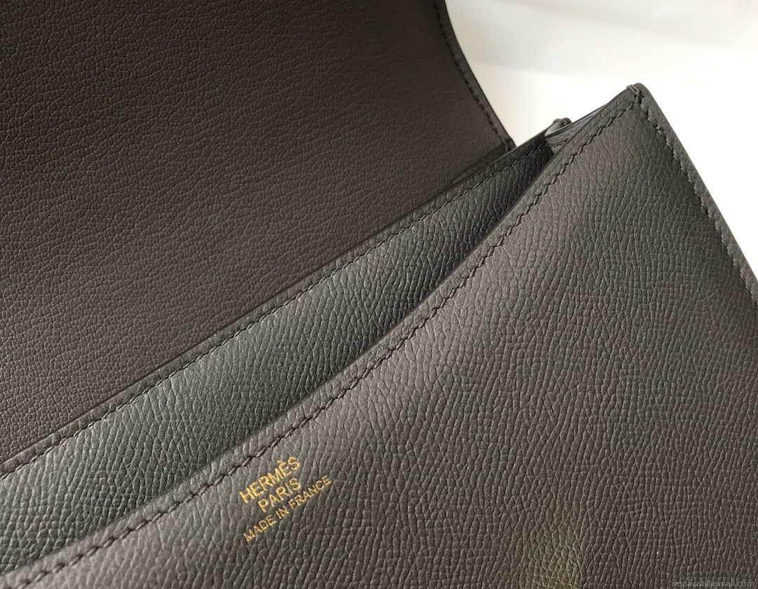 Hermes Constance Cross Body Bag Epsom Leather Gold H28402