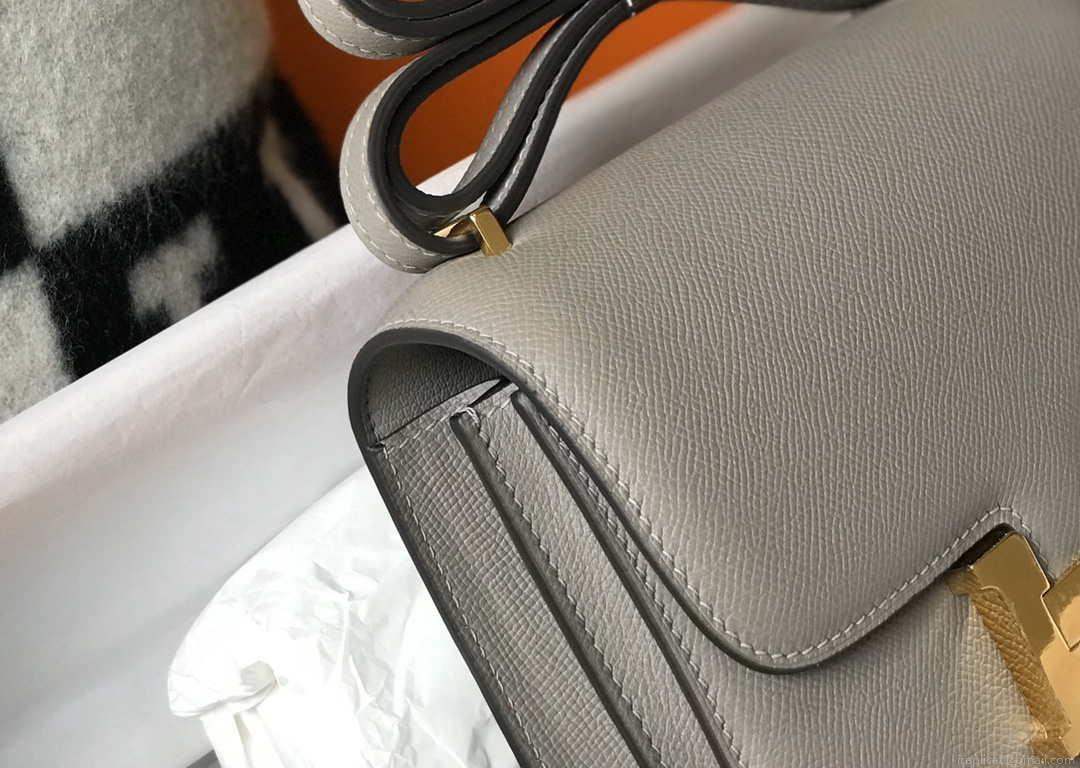 Hermes Constance Cross Body Bag Epsom Leather Gold H28403