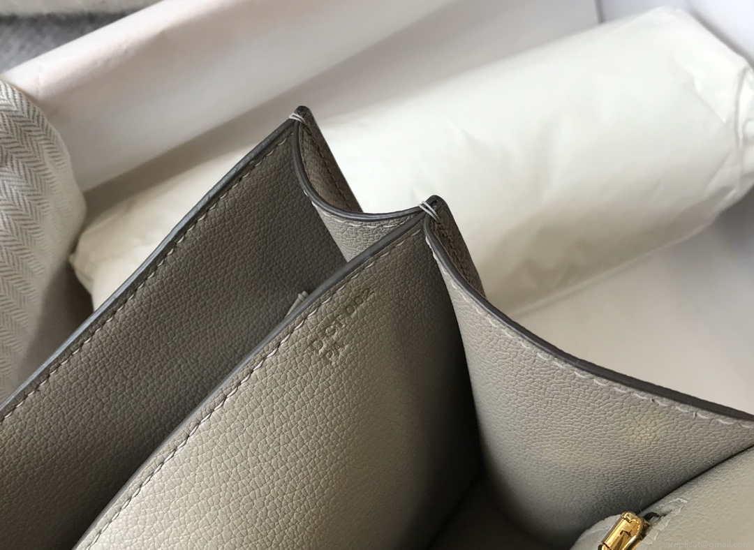 Hermes Constance Cross Body Bag Epsom Leather Gold H28403