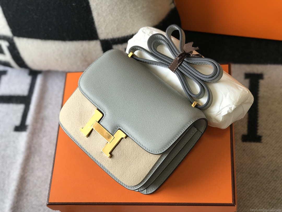 Hermes Constance Cross Body Bag Epsom Leather Gold H28408