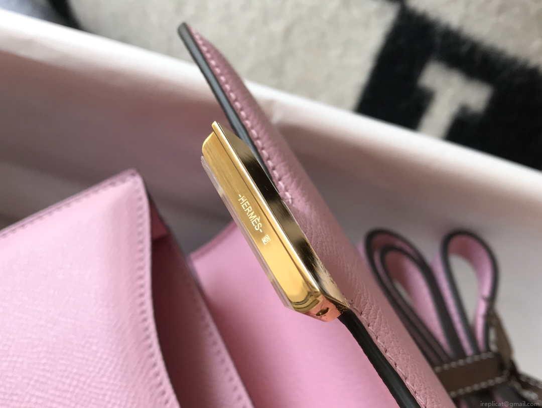 Hermes Constance Cross Body Bag Epsom Leather Gold H28410