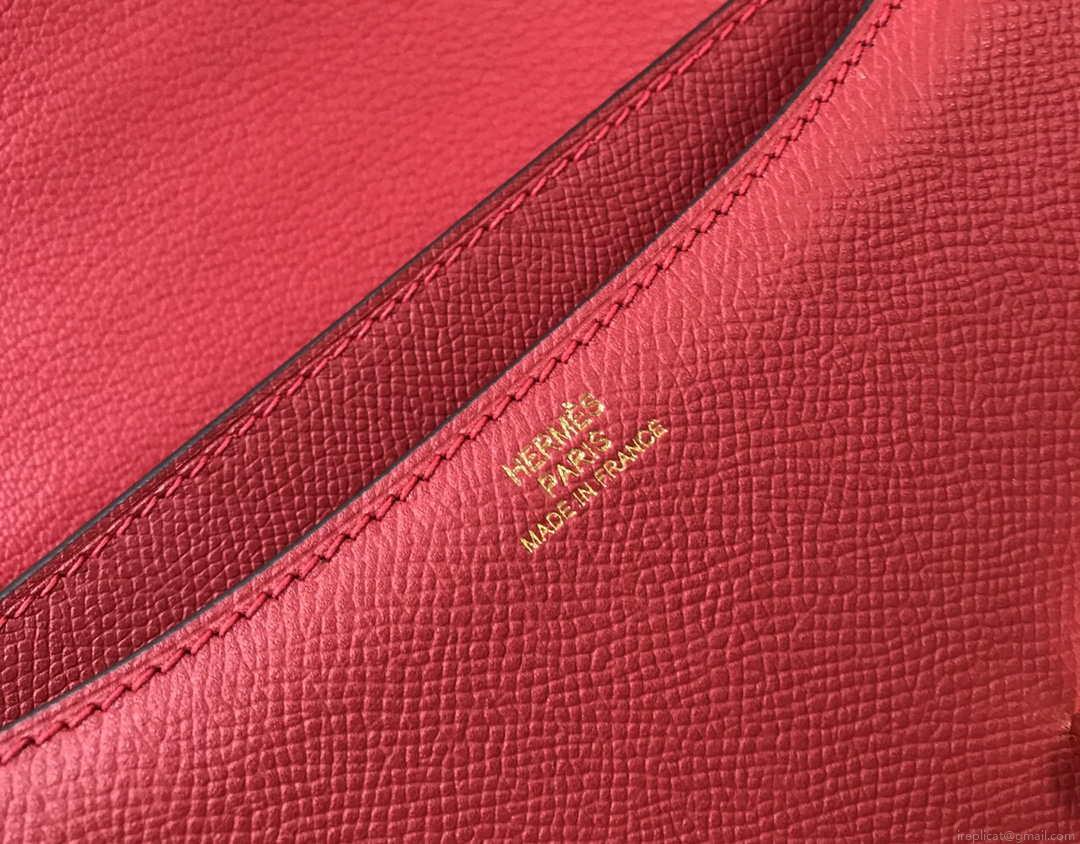 Hermes Constance Cross Body Bag Epsom Leather Gold H28411