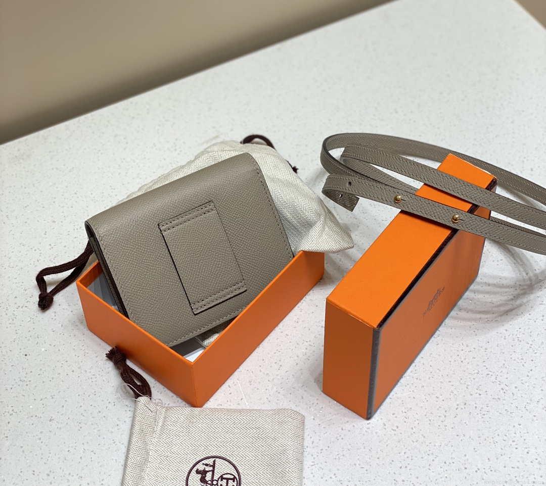 Hermes Constance Mini Cross Body Bag Epsom Leather Gold H28421
