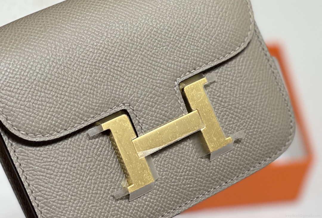 Hermes Constance Mini Cross Body Bag Epsom Leather Gold H28421