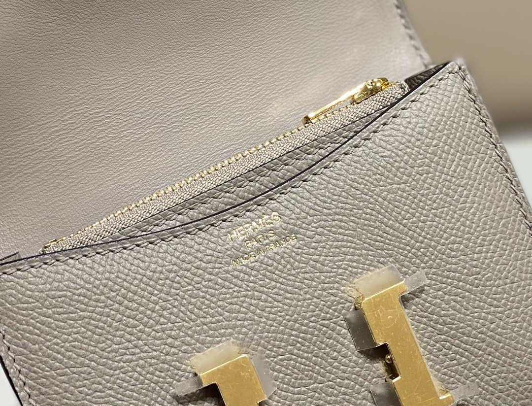 Hermes Constance Mini Cross Body Bag Epsom Leather Gold H28421