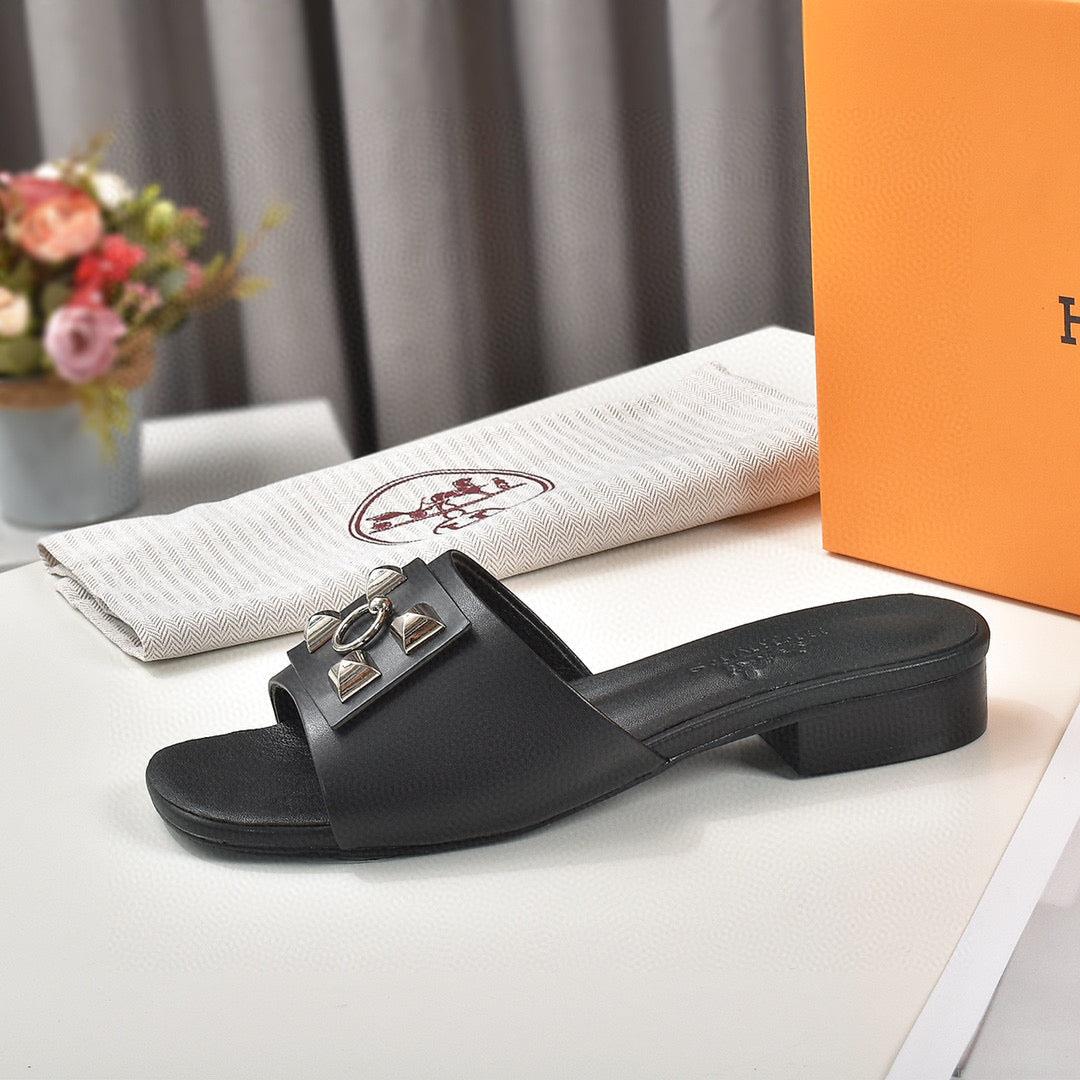 Hermes Women Shoes Designer Hermes Slippers Heel 60mm H70030