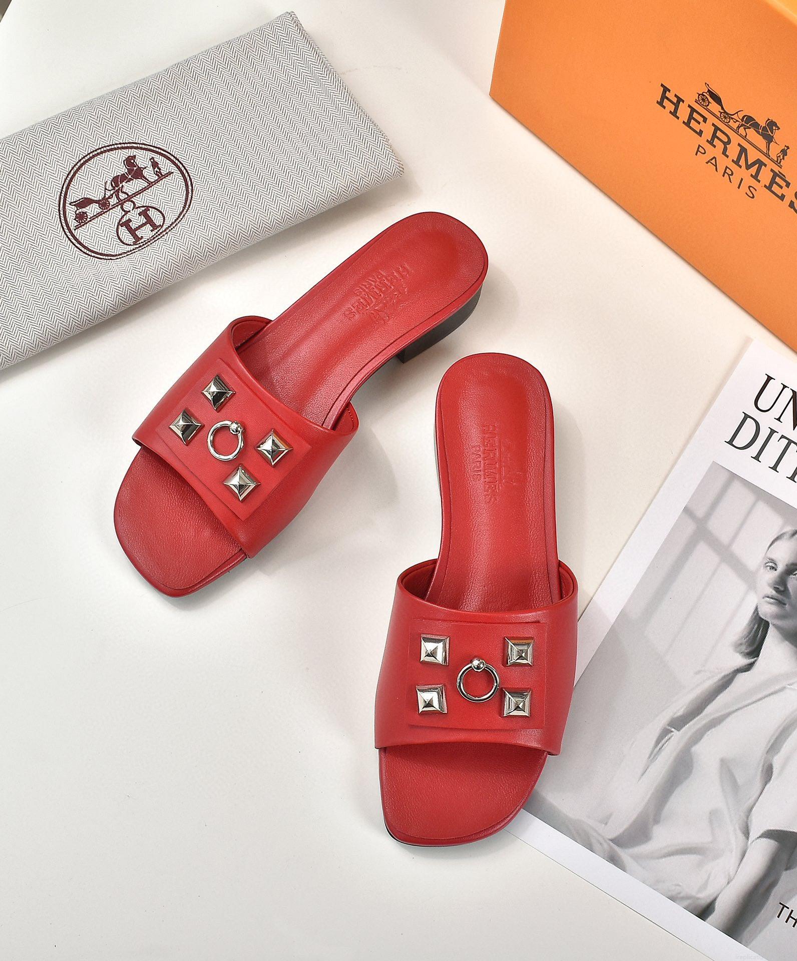 Hermes Women Shoes Designer Hermes Slippers Heel 60mm V80032