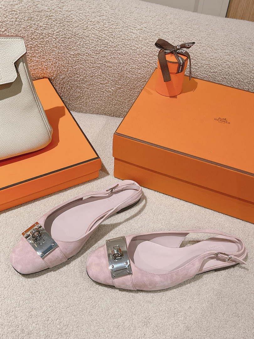 Hermes H241158Zv1D360 Innocente Slingback Shoes H990024
