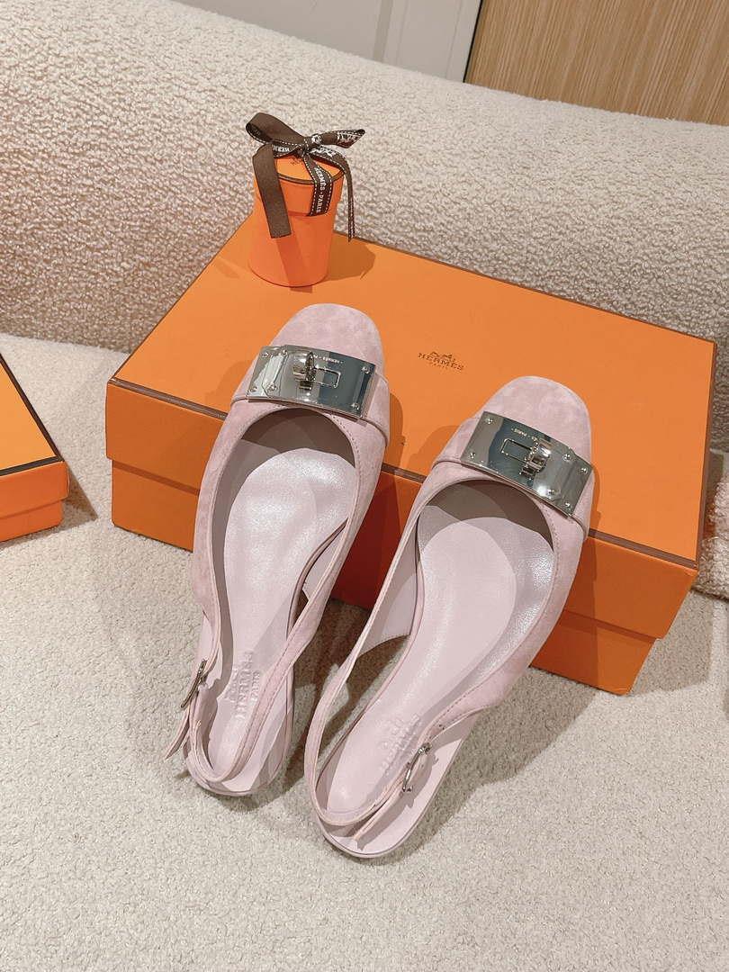 Hermes H241158Zv1D360 Innocente Slingback Shoes H990024