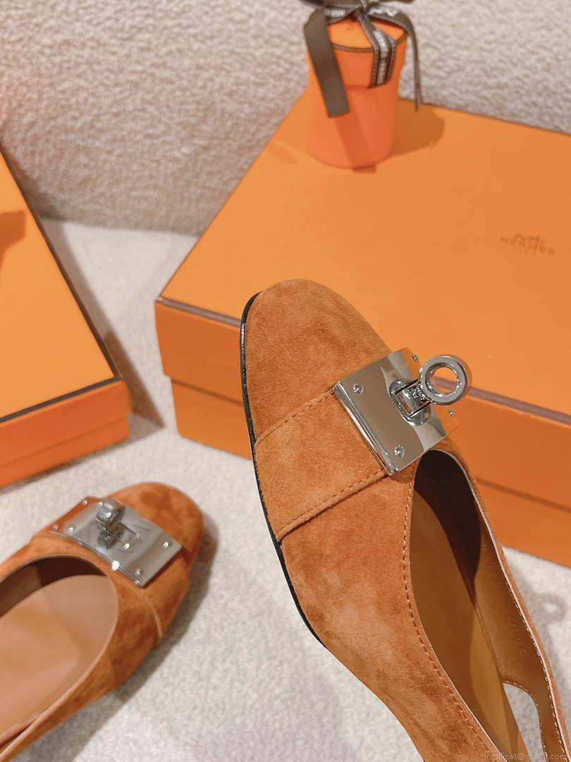 Hermes H241158Zv1D360 Innocente Slingback Shoes H990025