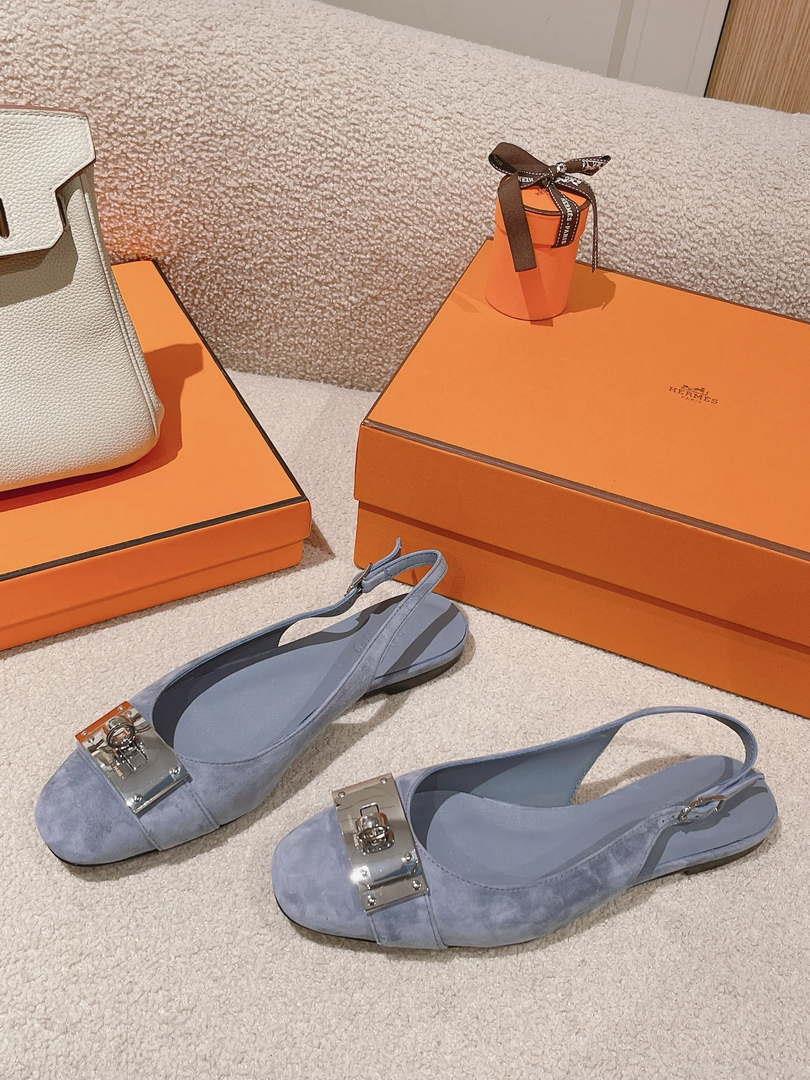 Hermes H241158Zv1D360 Innocente Slingback Shoes H990026