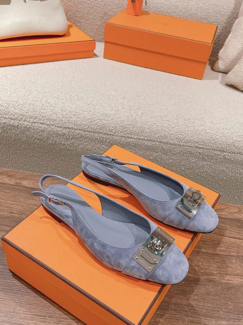 Hermes H241158Zv1D360 Innocente Slingback Shoes H990026