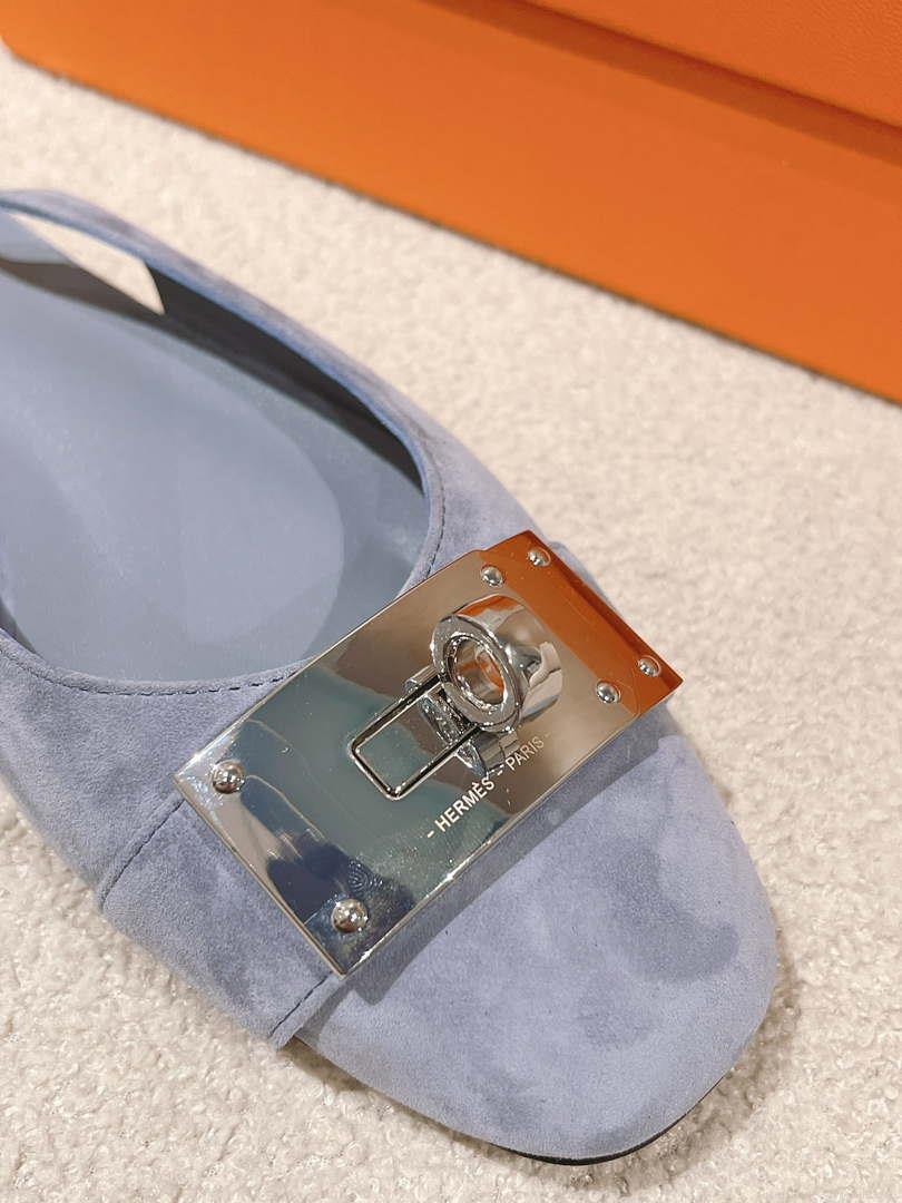 Hermes H241158Zv1D360 Innocente Slingback Shoes H990026