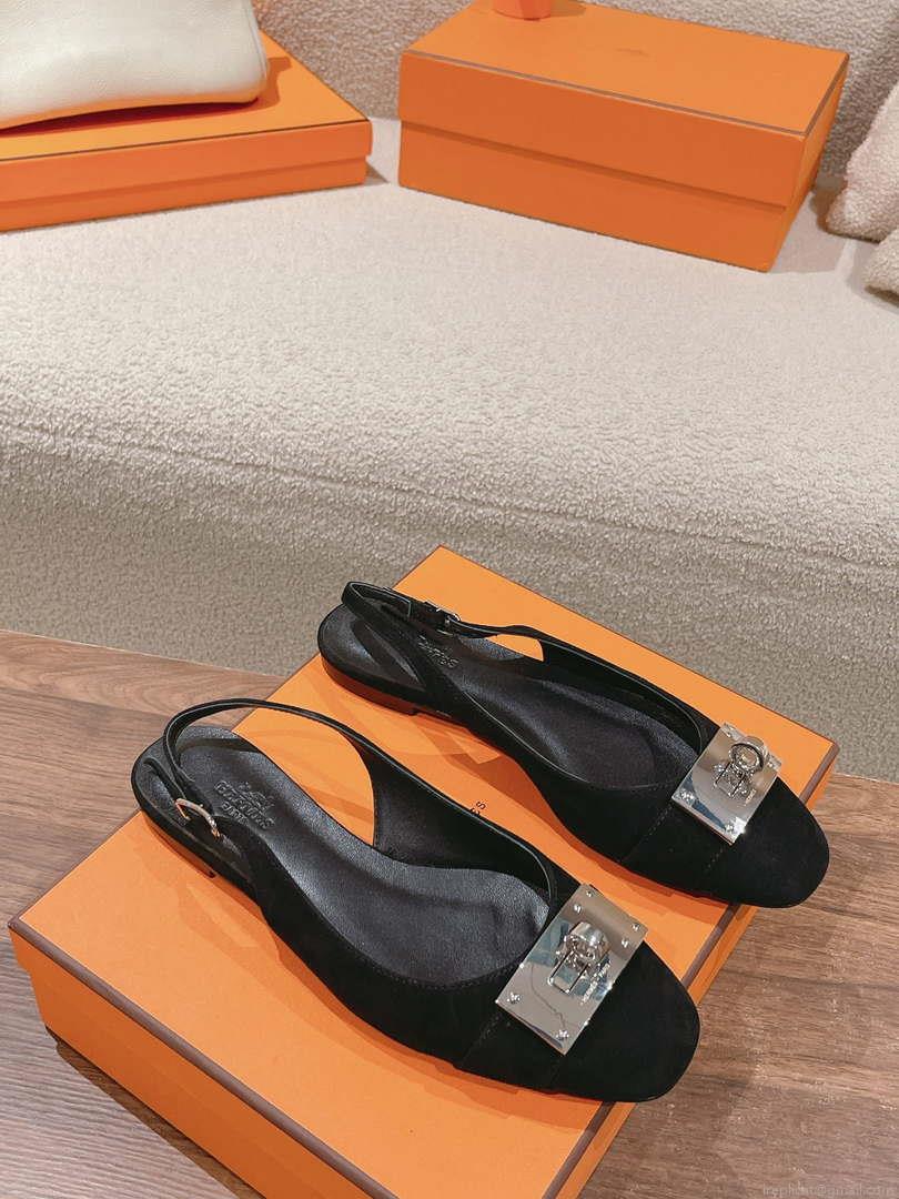 Hermes H241158Zv1D360 Innocente Slingback Shoes H990022
