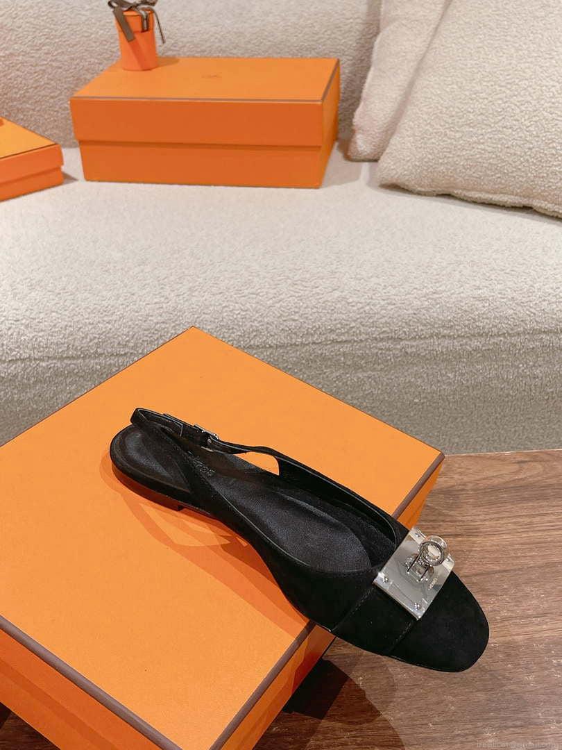 Hermes H241158Zv1D360 Innocente Slingback Shoes H990022