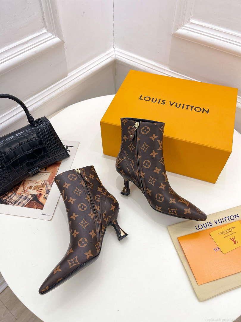 LV 1ACAKQ Louis Vuitton Women’s Shoes Sparkle Ankle Boots L75203