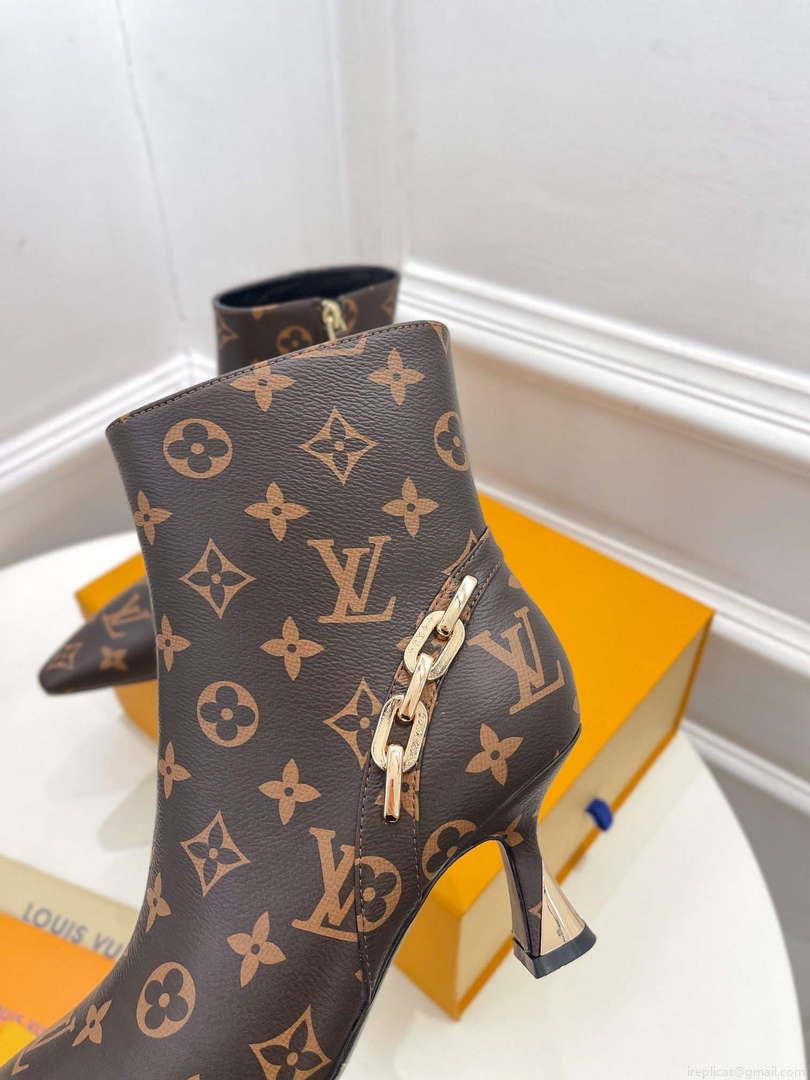 LV 1ACAKQ Louis Vuitton Women’s Shoes Sparkle Ankle Boots L75203