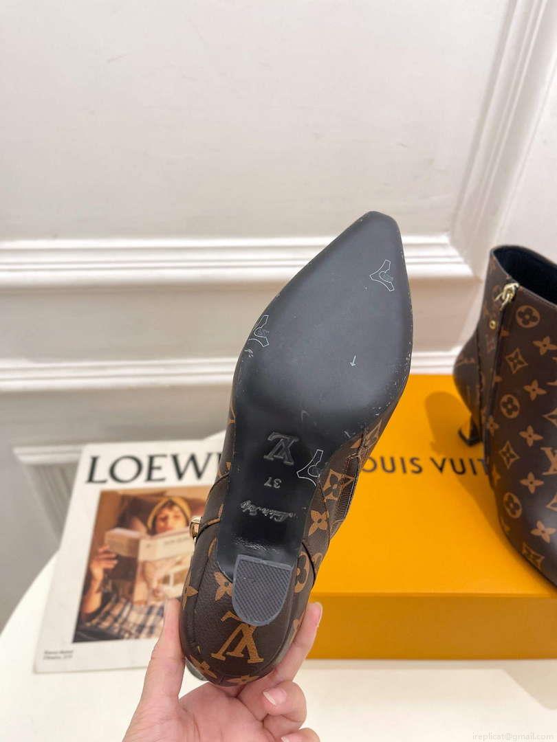 LV 1ACAKQ Louis Vuitton Women’s Shoes Sparkle Ankle Boots L75203
