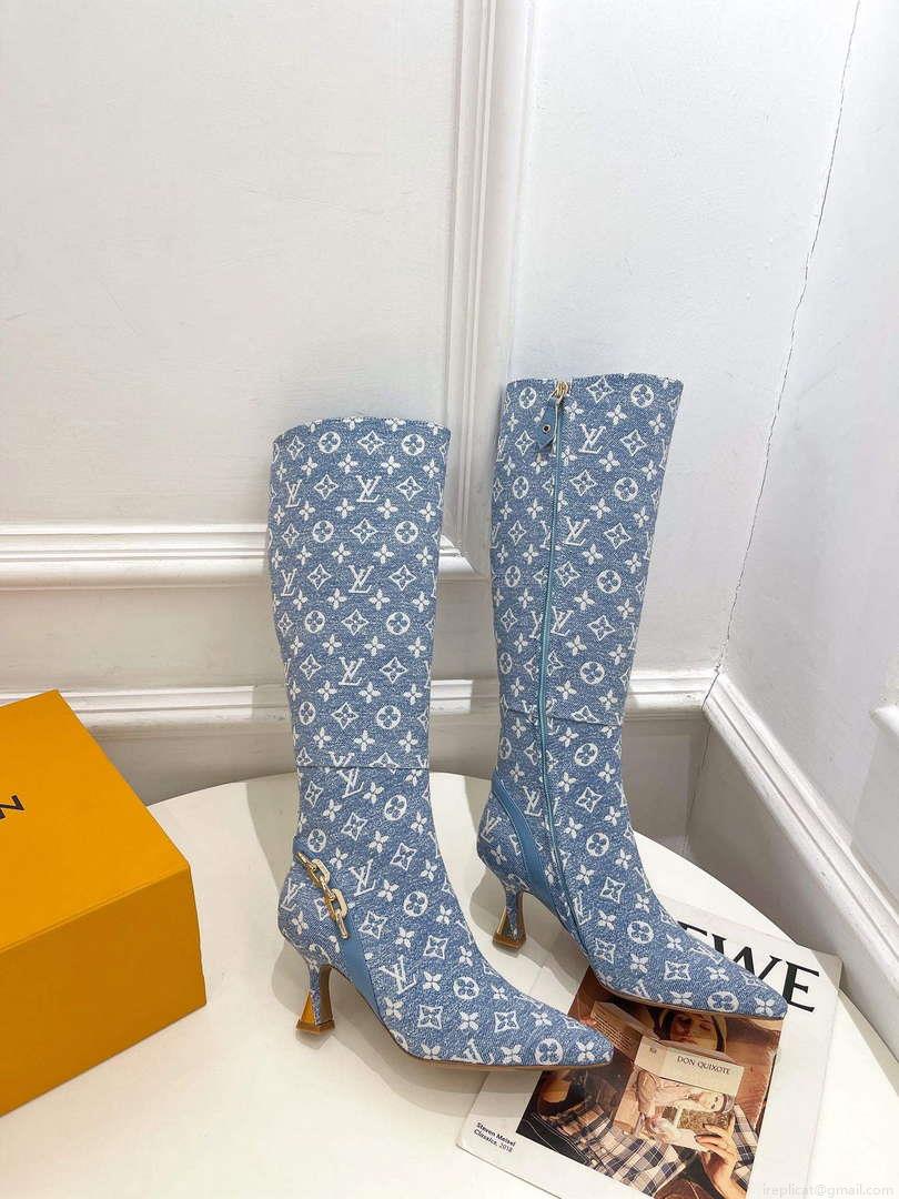 LV 1ACAKQ Louis Vuitton Women’s Shoes Sparkle High Boots L75209