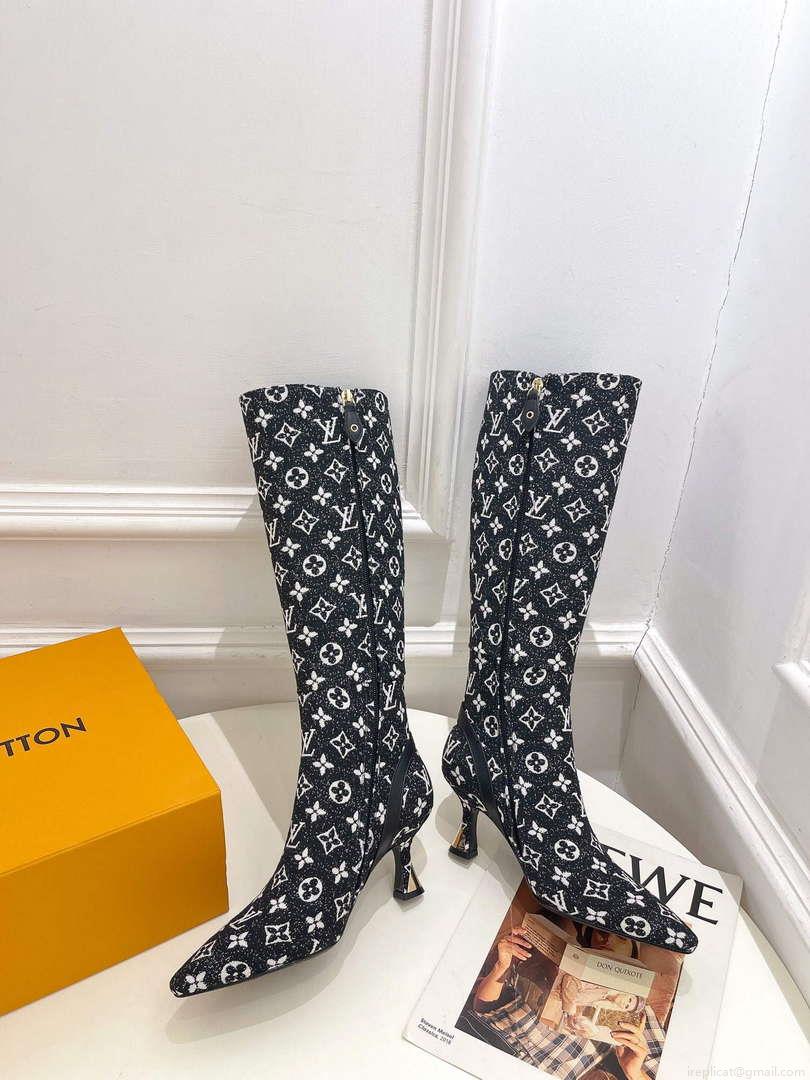 LV 1ACAKQ Louis Vuitton Women’s Shoes Sparkle High Boots L75210