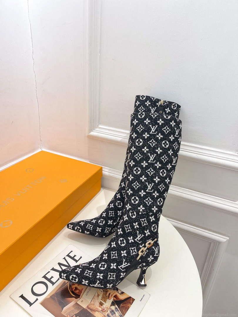 LV 1ACAKQ Louis Vuitton Women’s Shoes Sparkle High Boots L75210