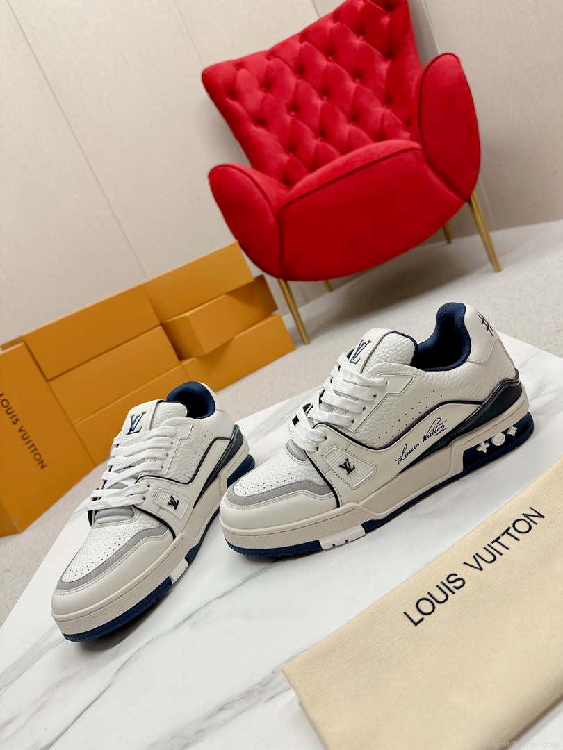 Louis Vuitton 1ABFAF Men Women’s LV Trainer Sneaker L62458