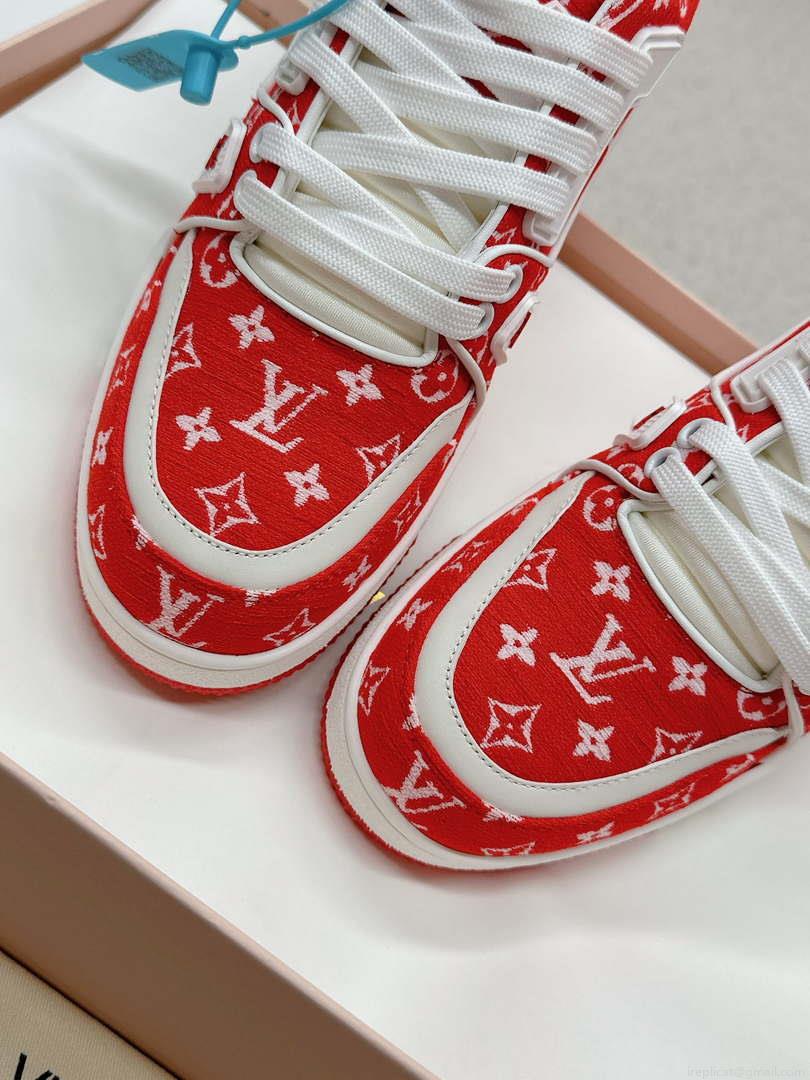 Louis Vuitton 1ABNJP Men Women’s LV Trainer Sneaker L62480