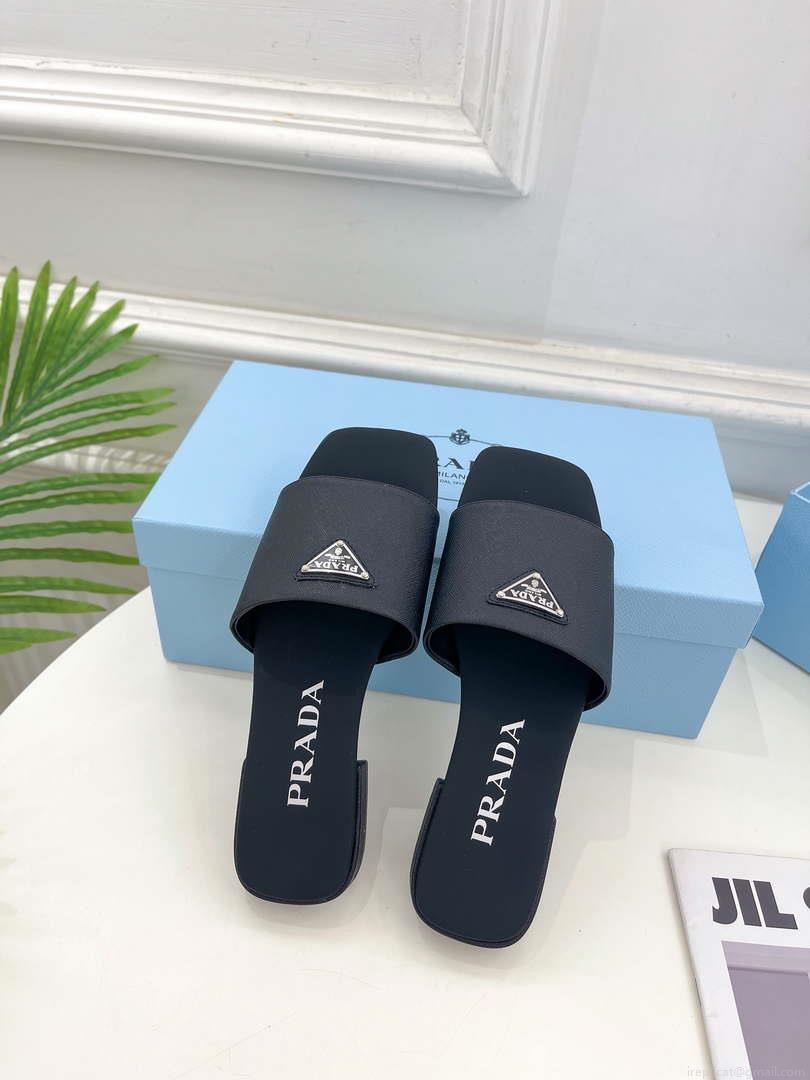 Prada Embossed leather slides leather P91263