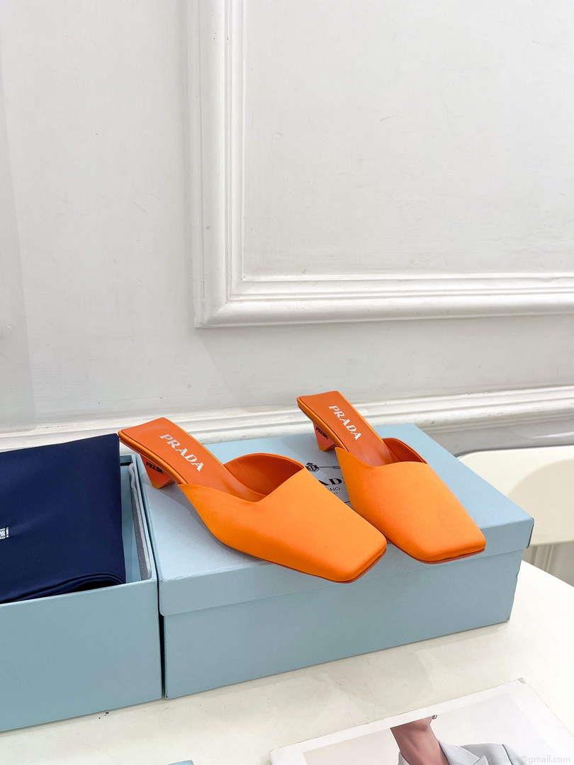 Prada 1I479N Women’s Satin Mules Fashion Shoes P67320