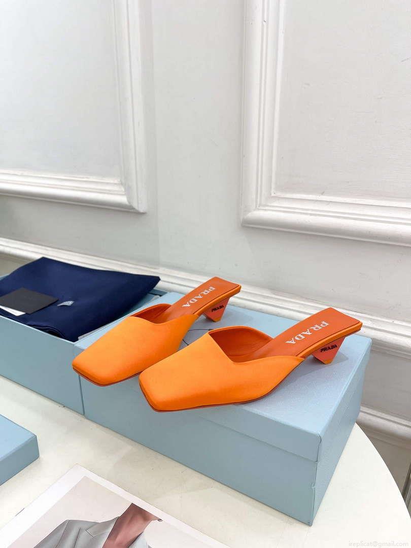 Prada 1I479N Women’s Satin Mules Fashion Shoes P67320