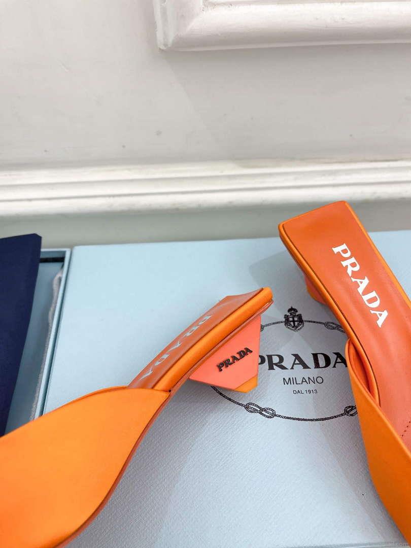 Prada 1I479N Women’s Satin Mules Fashion Shoes P67320