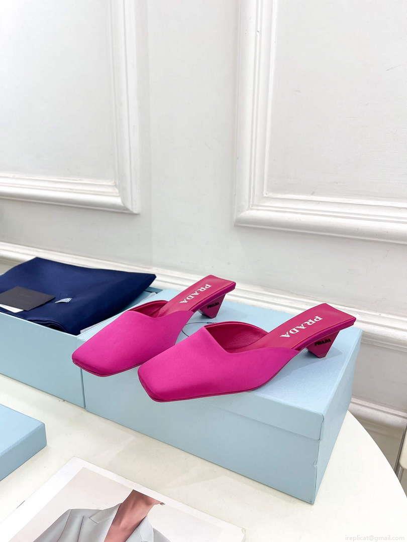 Prada 1I479N Women’s Satin Mules Fashion Shoes P67321