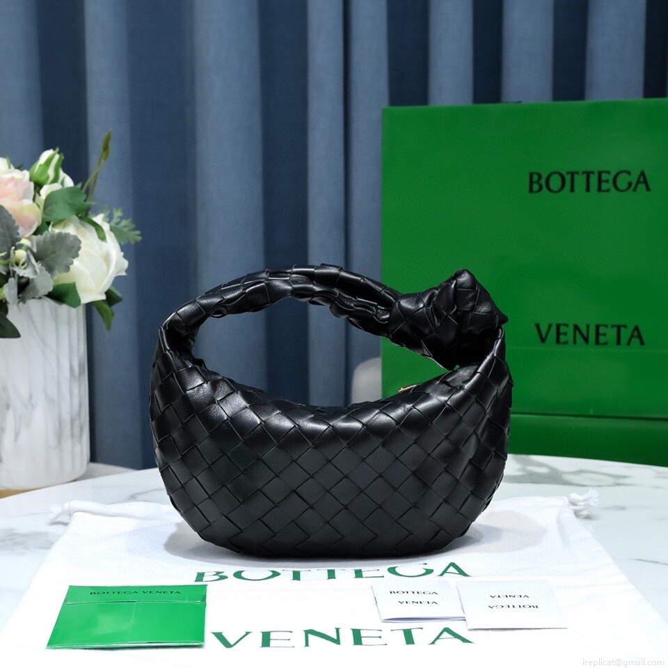 Bottega Veneta BV 651876 mini Jodie Black Gold