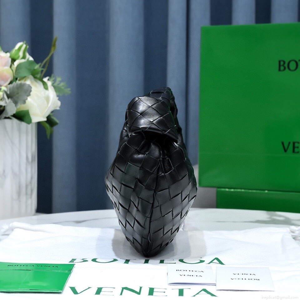 Bottega Veneta BV 651876 mini Jodie Black Gold