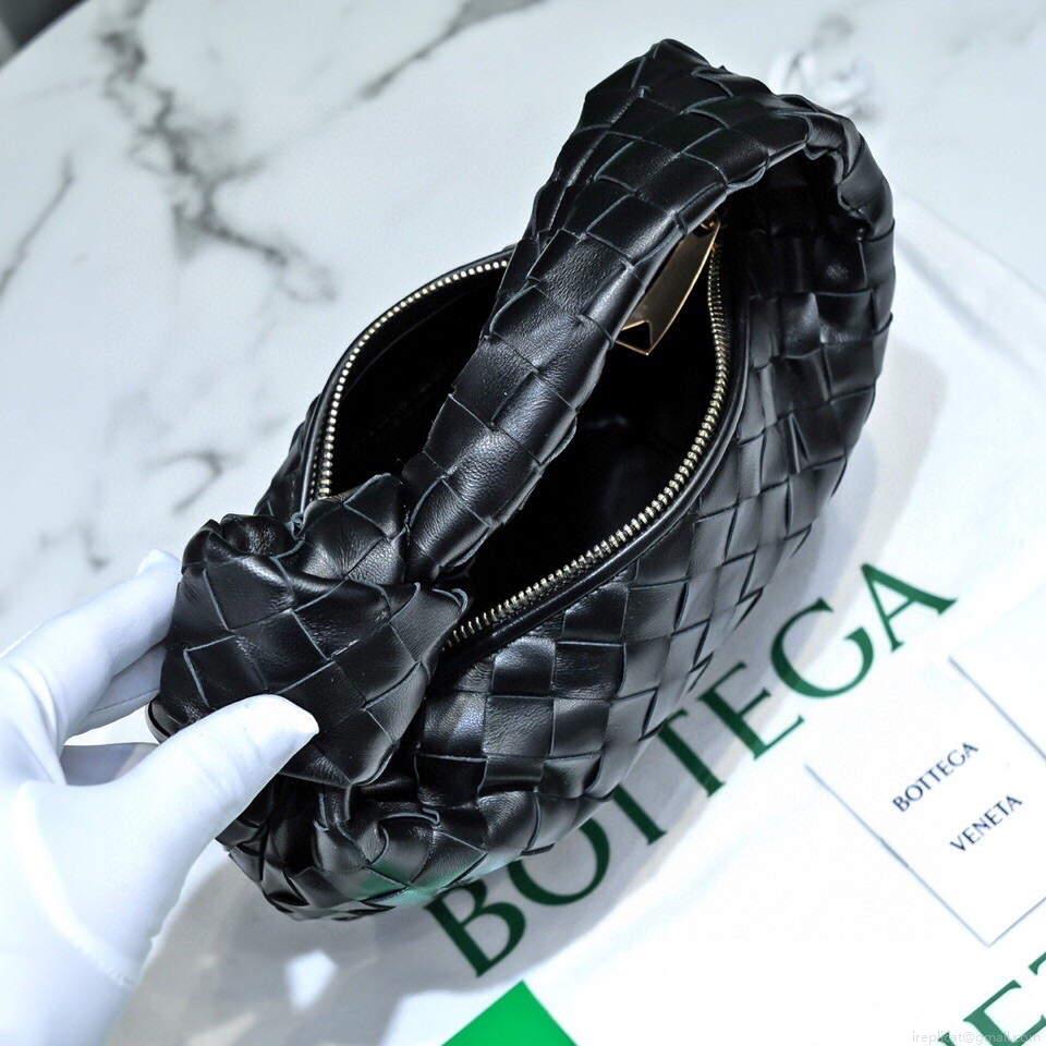 Bottega Veneta BV 651876 mini Jodie Black Gold