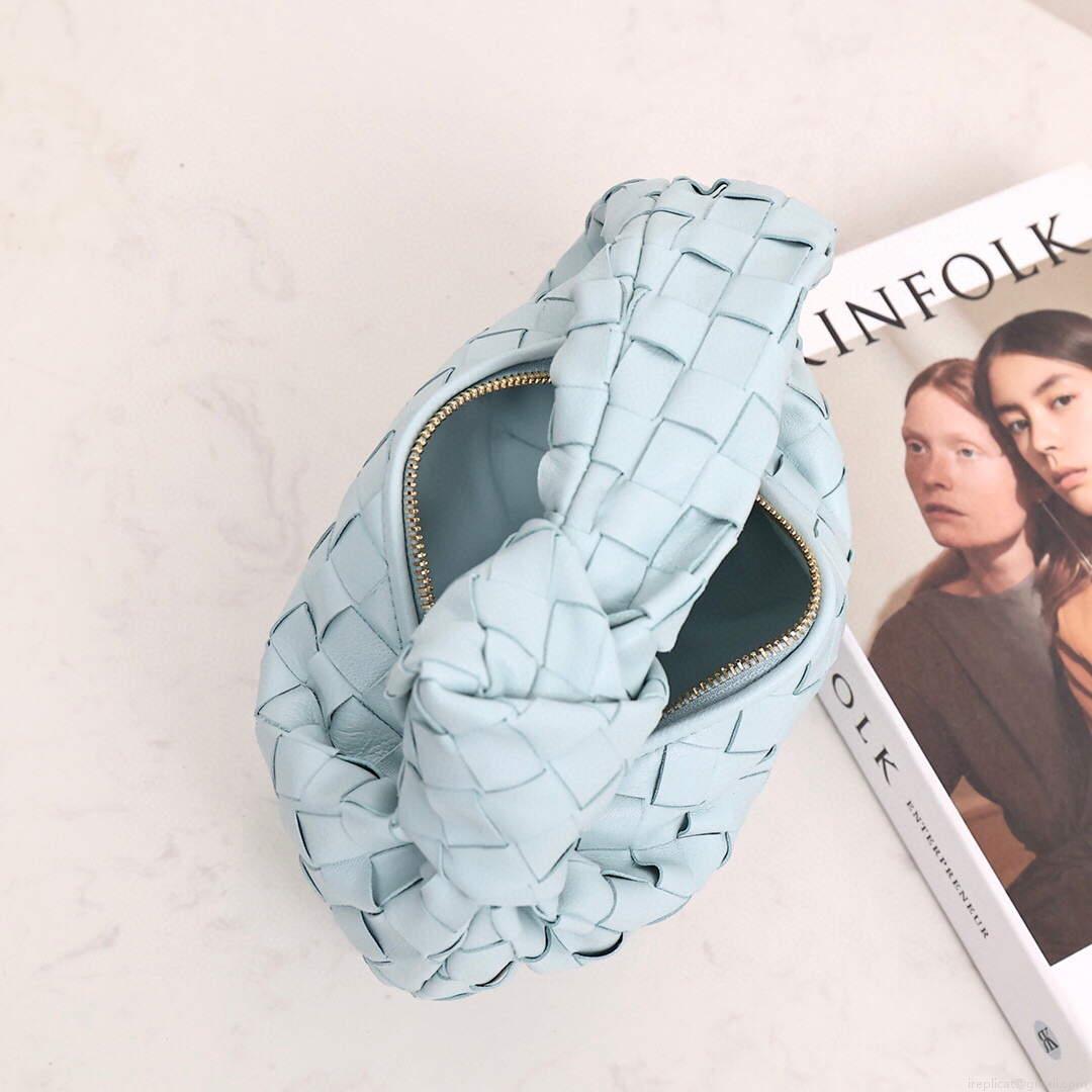 Bottega Veneta BV 651876 mini Jodie Light Blue