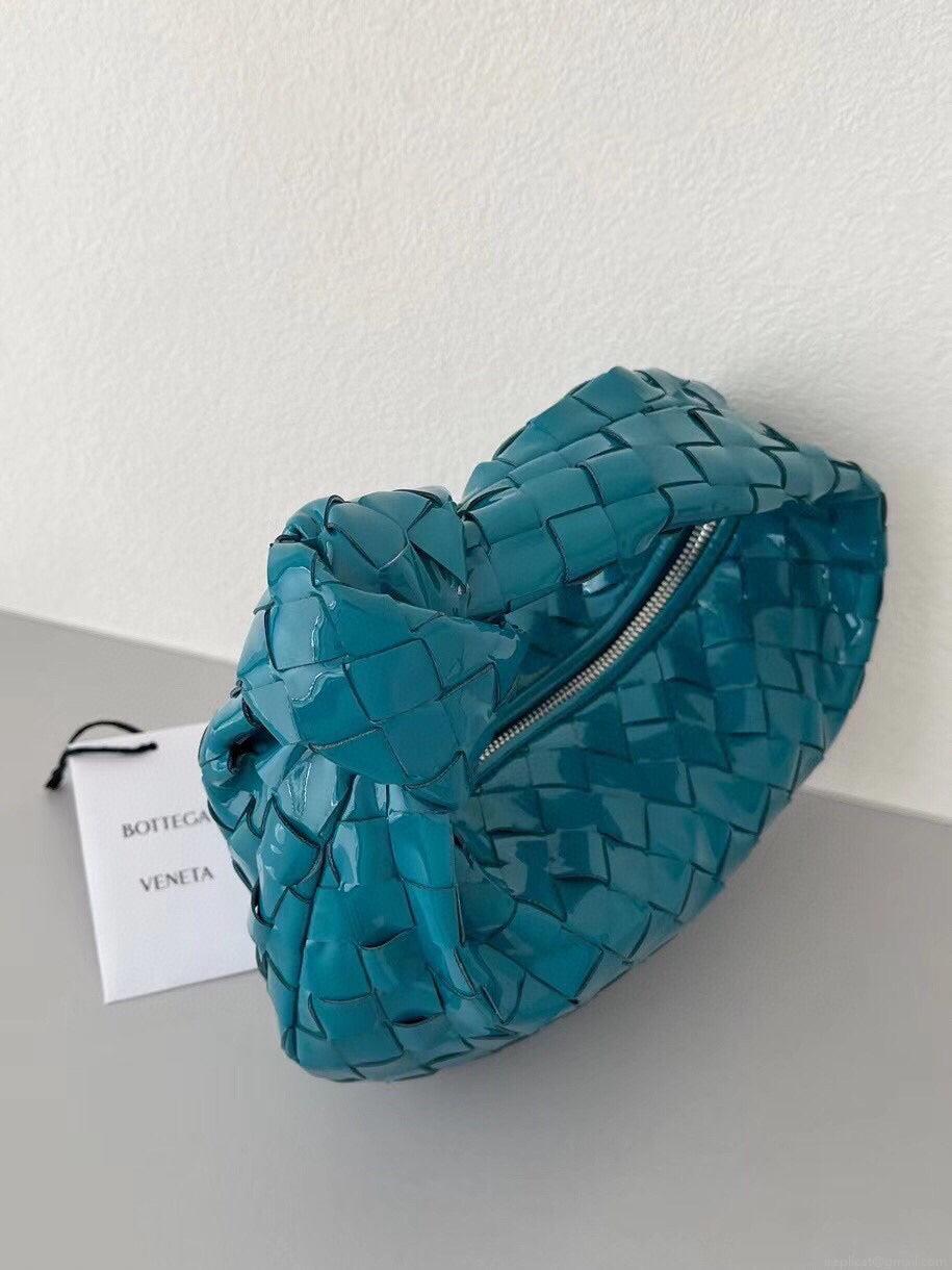 Bottega Veneta BV 651876 mini Jodie Patent leather Blue