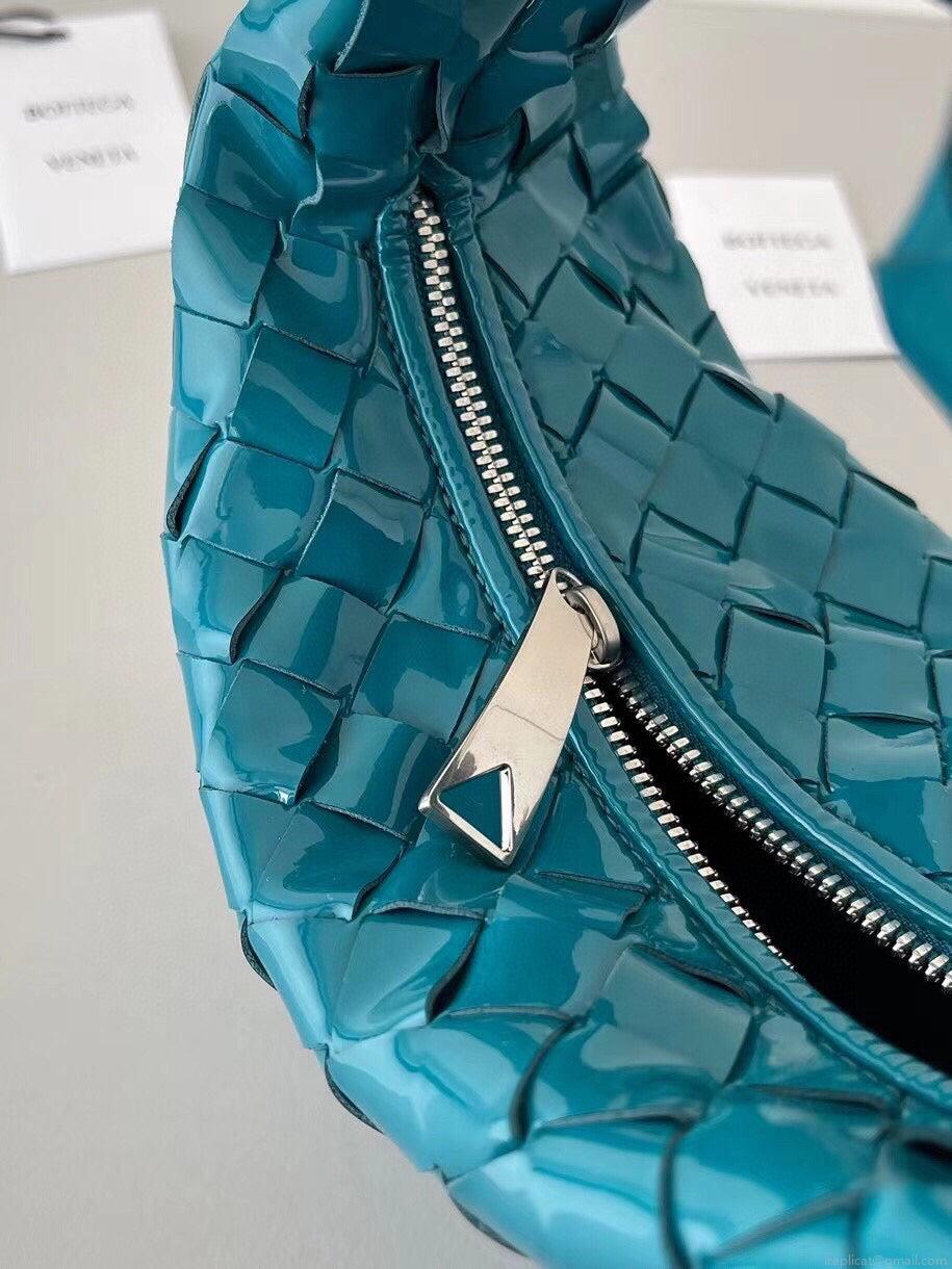 Bottega Veneta BV 651876 mini Jodie Patent leather Blue