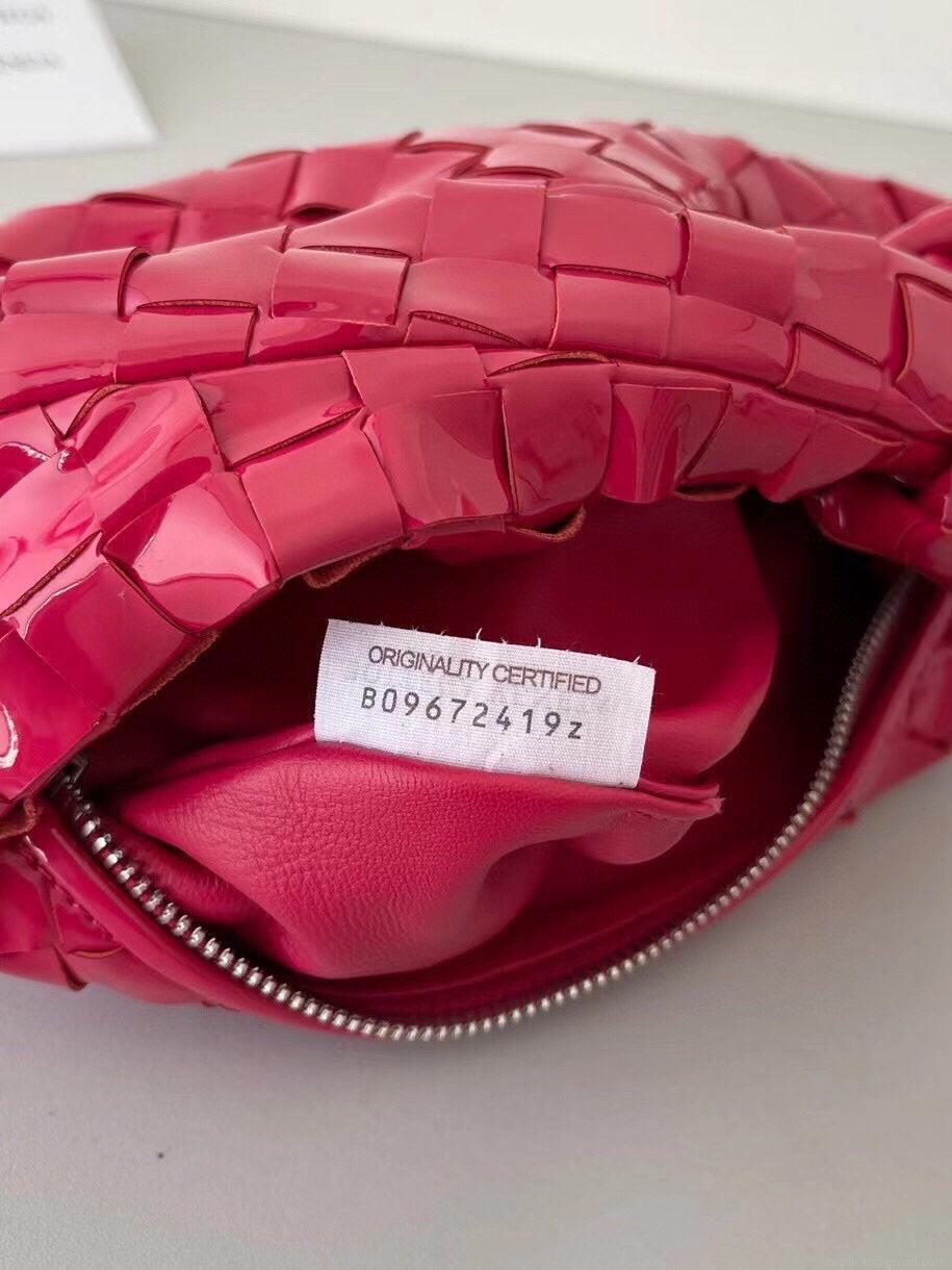 Bottega Veneta BV 651876 mini Jodie Patent leather Red