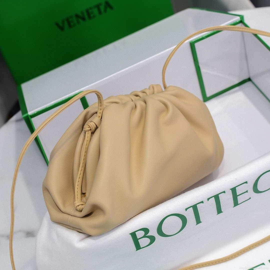 Bottega Veneta 585852 BV Mini Pouch Apricot Bag