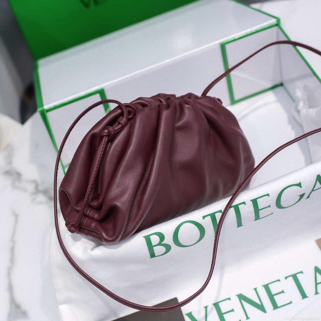 Bottega Veneta 585852 BV Mini Pouch Wine Red Bag