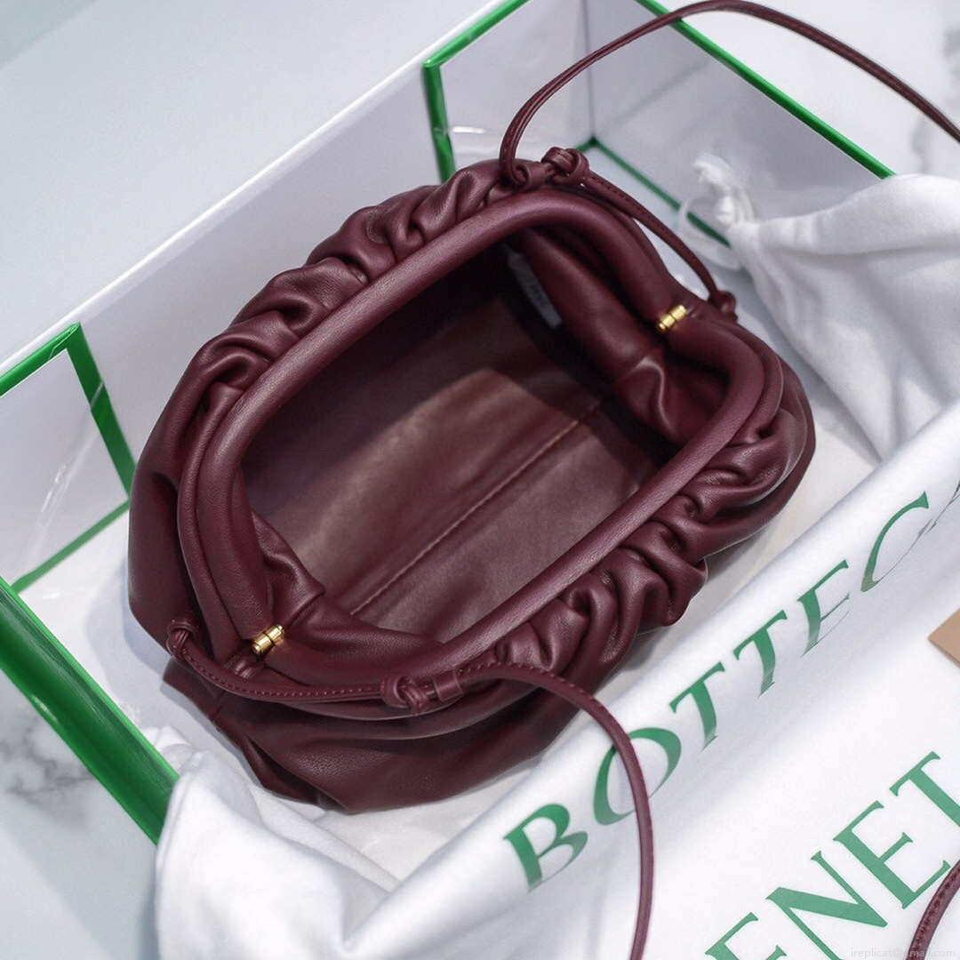 Bottega Veneta 585852 BV Mini Pouch Wine Red Bag