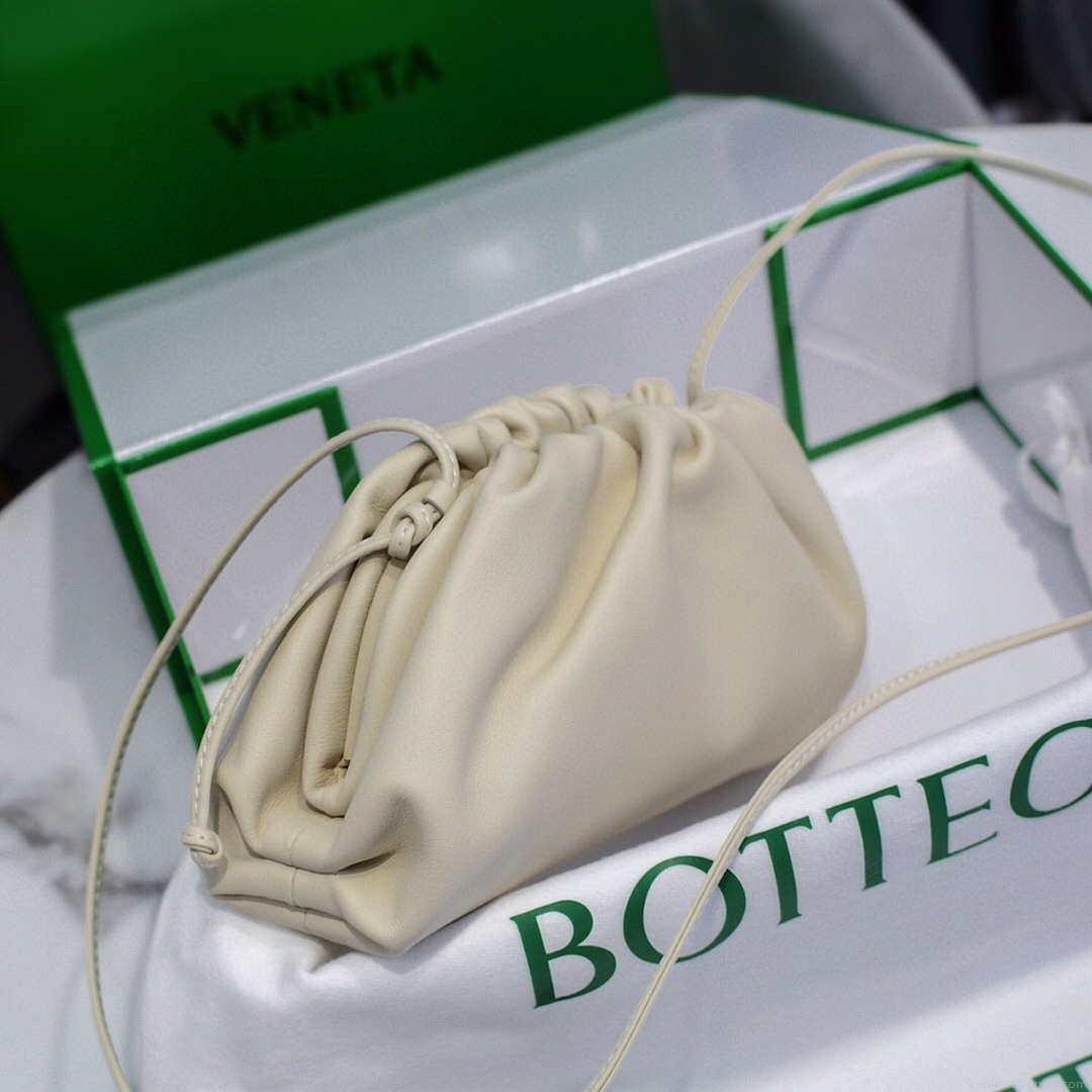 Bottega Veneta 585852 BV Mini Pouch Beige Bag