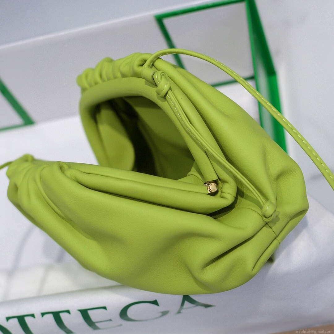 Bottega Veneta 585852 BV Mini Pouch Lemon Green Bag