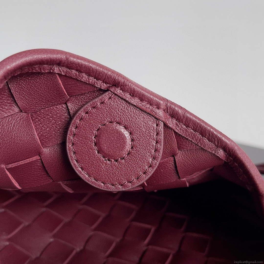 Bottega Veneta BV 744267 Mini Sardine Wine Red